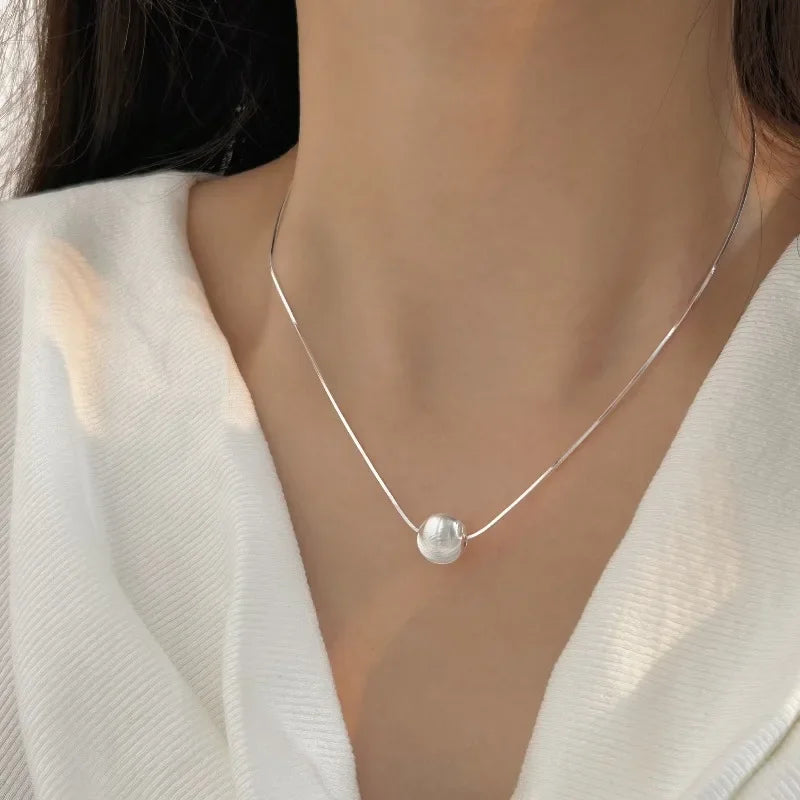925 Sterling Silver Necklace Bead Pendant for Women High quality
