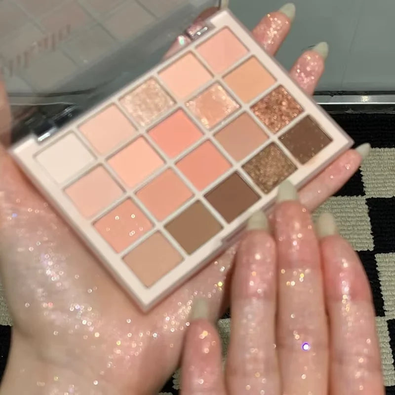 20-Color Multicolor Eyeshadow Palette Nude Earth Tones