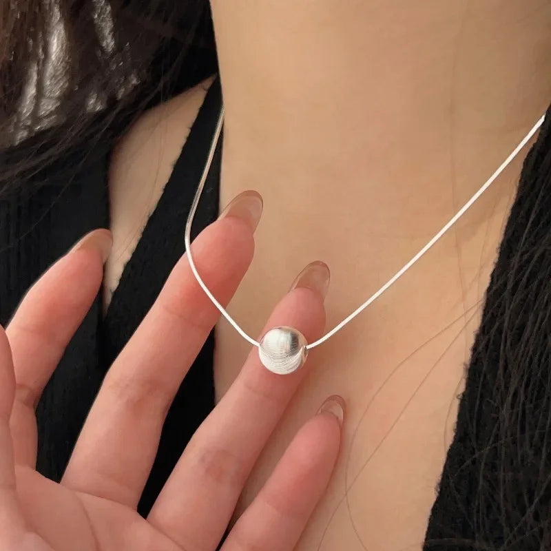 925 Sterling Silver Necklace Bead Pendant for Women High quality