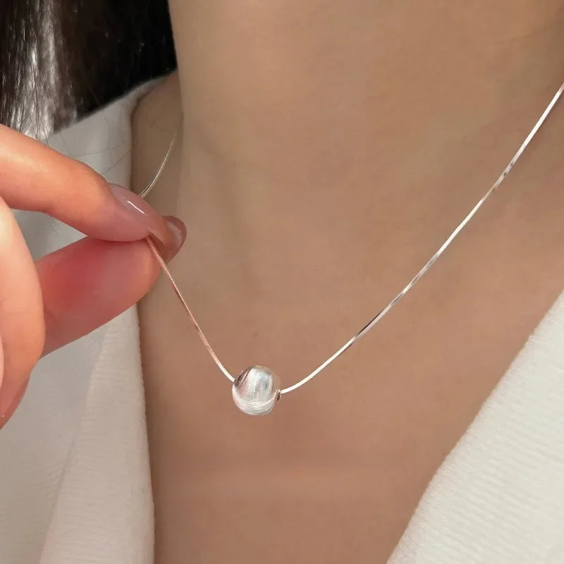 925 Sterling Silver Necklace Bead Pendant for Women High quality