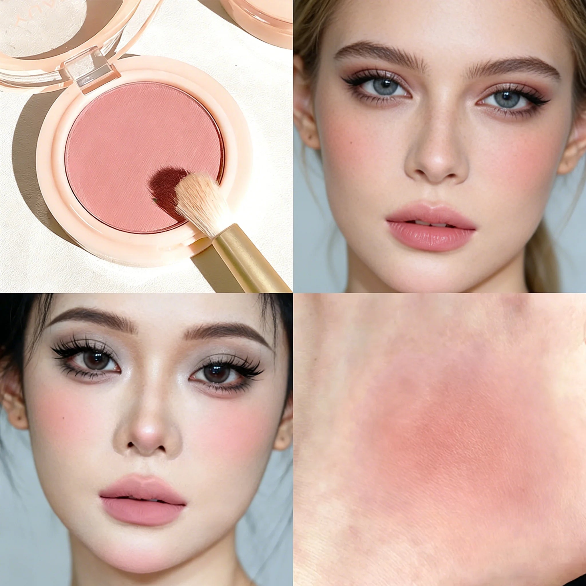 Daily Matte Blush Collection Natural Glow Buildable Cheek Color Long-Lasting