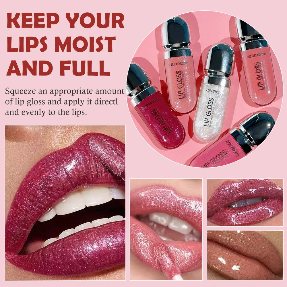 Shimmer Lip Gloss, Bright &  Shining Non-Sticky Lip Tint
