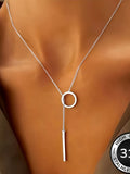 High-Quality 316 Stainless Steel Women's Y-Necklace, Fade-Resistant
