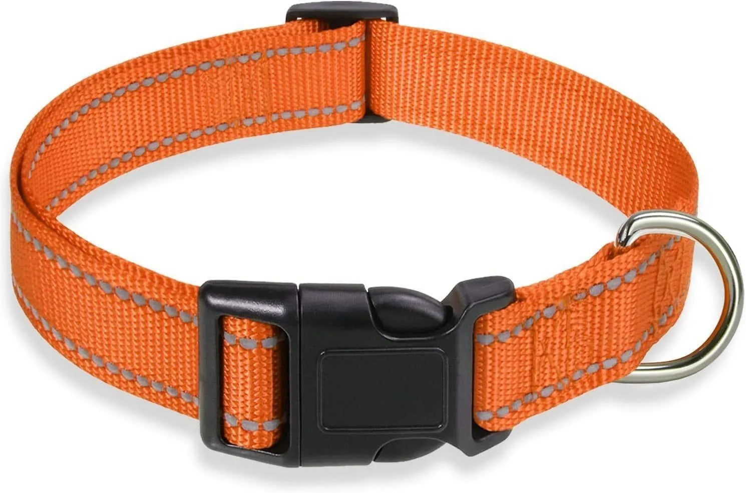 Reflective Dog Collar Medium Dogs Adjustable Soft Nylon Collar Buckle