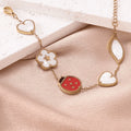 New versatile design with personalized pendant, ladybug women's bracelet accessory