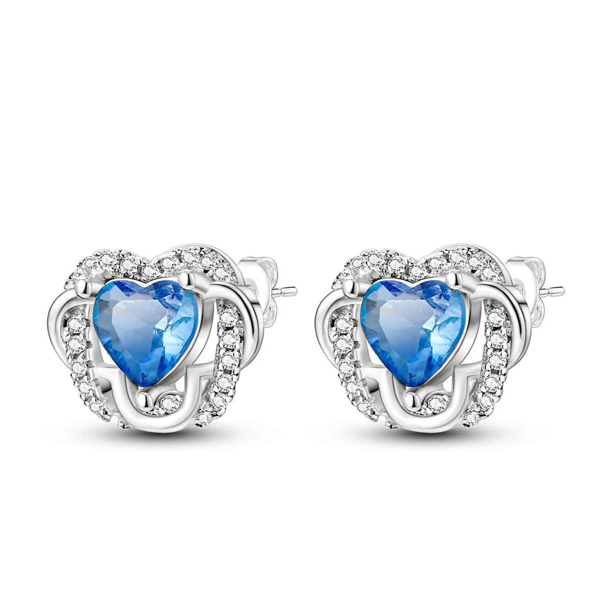 Elegant S925 Sterling Silver 18k Gold Classic Knot Stud Earrings For Ladys