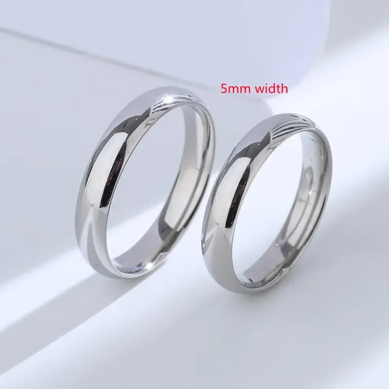 Elegant 925 Sterling Silver Couples Ring Old Styles Simple Ring for Women Men