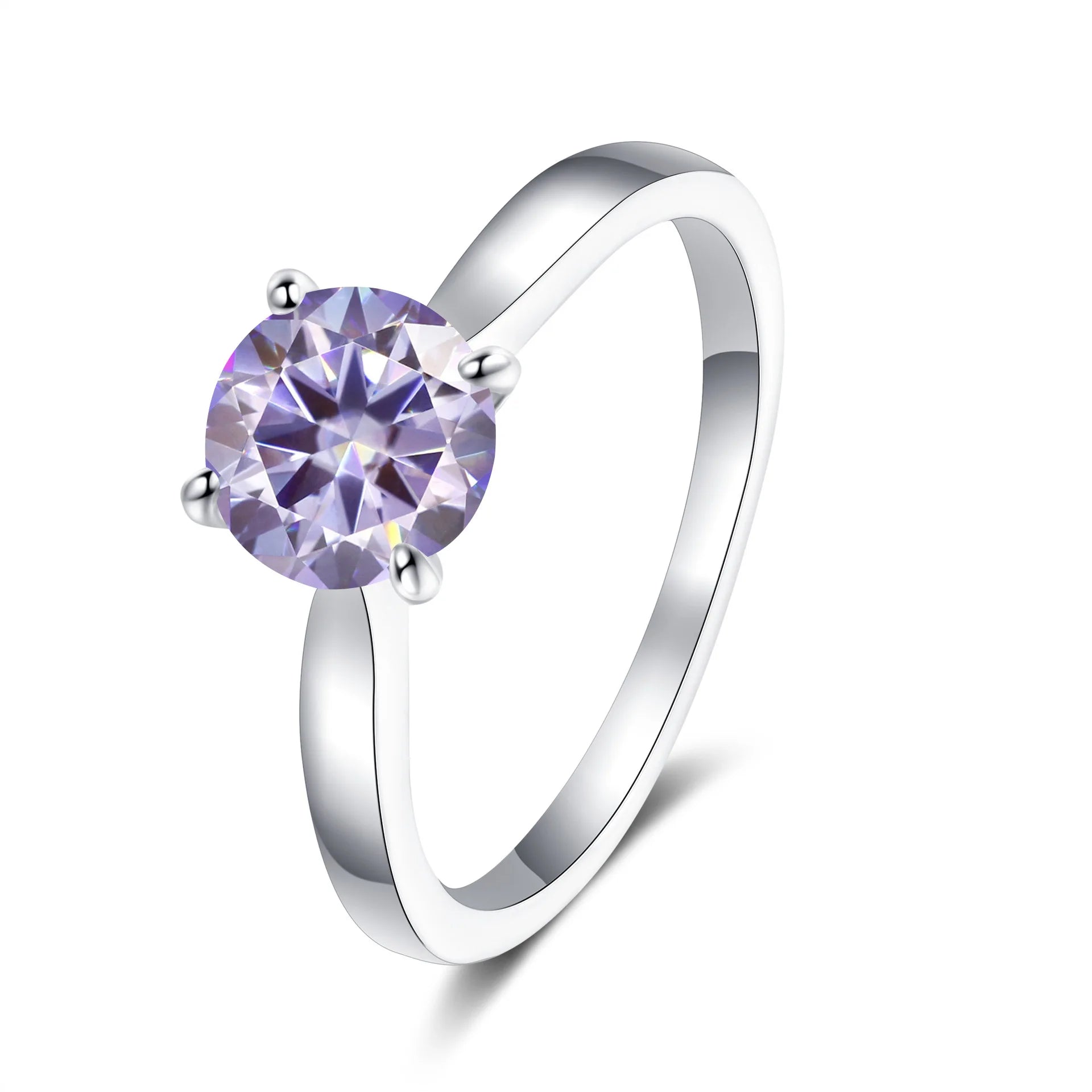 Gorgeous Moissanite Ring in S925 Sterling Silver High Quality Ring