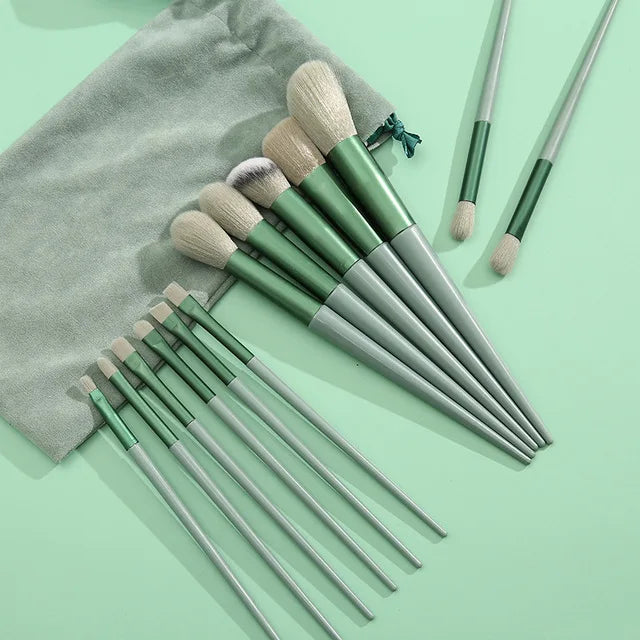 13 PCS Makeup Brushes Set Eye Shadow Foundation Women Cosmetic Brush Eyeshadow Blush Beauty Soft Make Up Tools