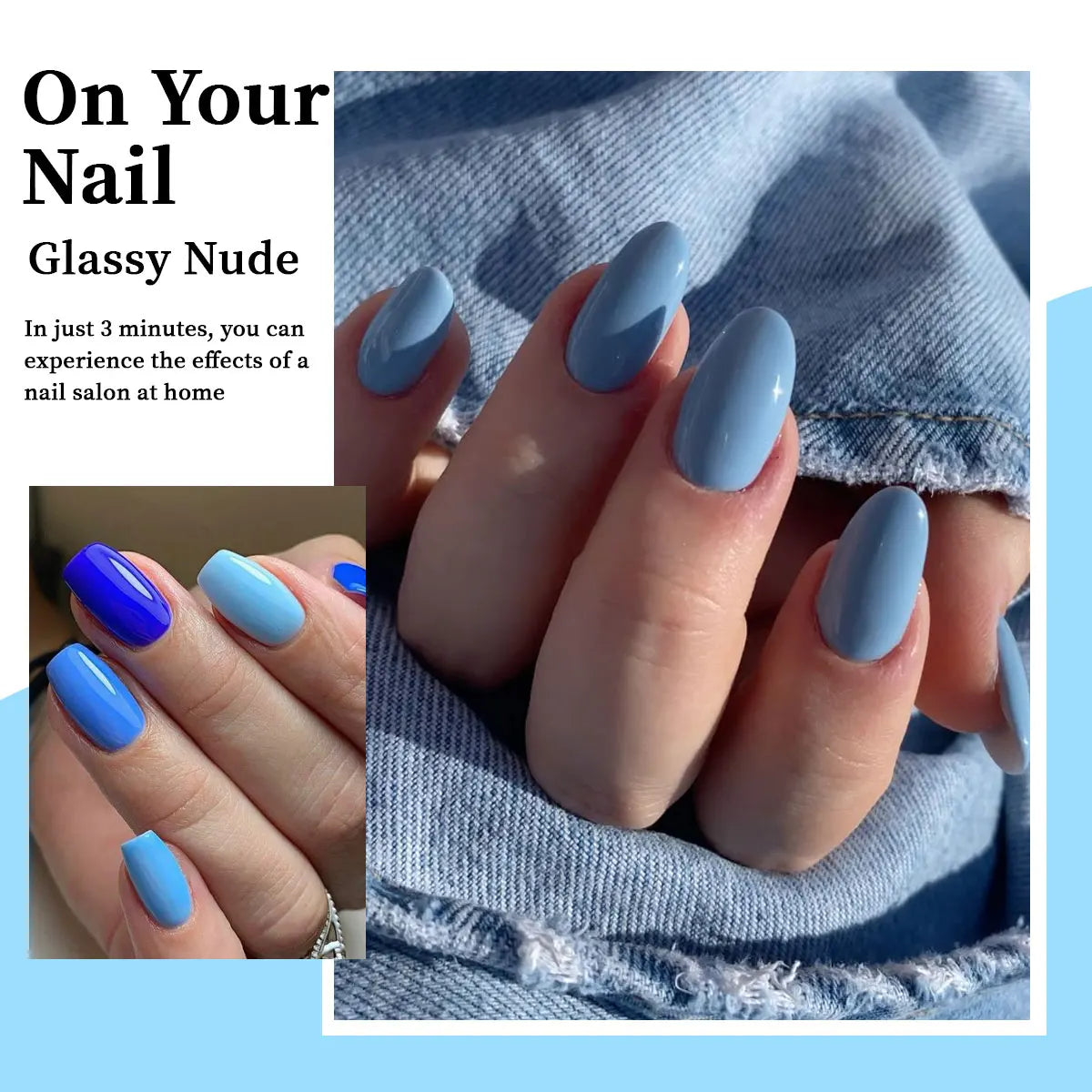 6-Piece Set of Nail Gel, Seasonal Fashionable Nail Gel