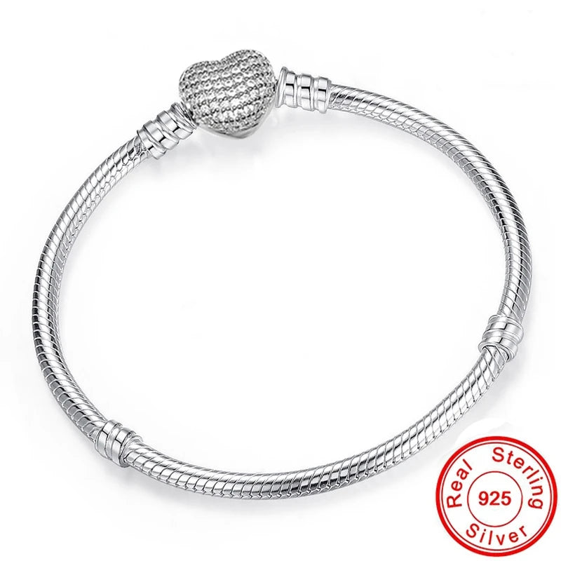 Hot Selling High Quality Authentic 925 Sterling Silver Snake Chain Bracelets