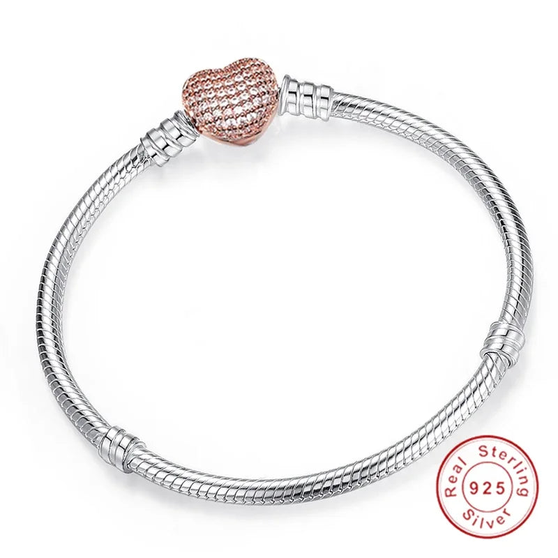 Hot Selling High Quality Authentic 925 Sterling Silver Snake Chain Bracelets