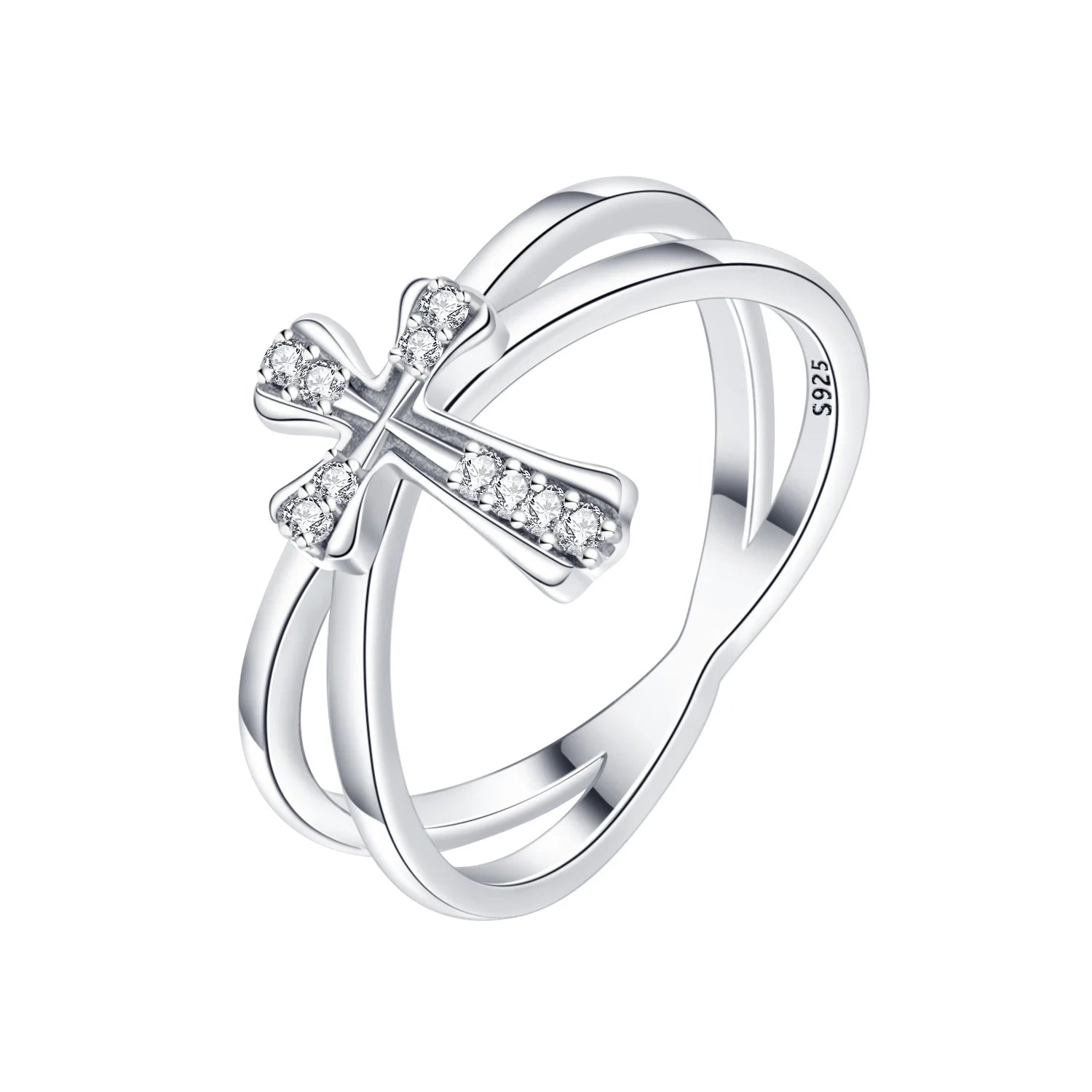 Elegant S925 Sterling Silver Vintage Pattern Closed Ring For Women