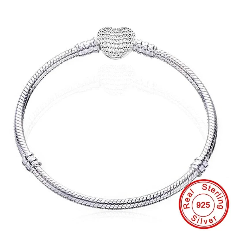Hot Selling High Quality Authentic 925 Sterling Silver Snake Chain Bracelets