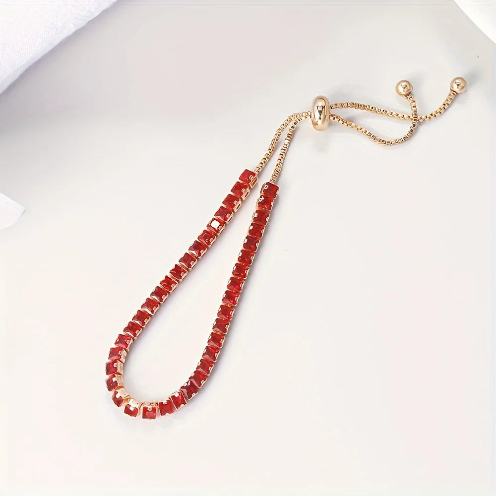 Beautiful multi-color super flash gold bracelet, luxurious and exquisite in a variety of colors