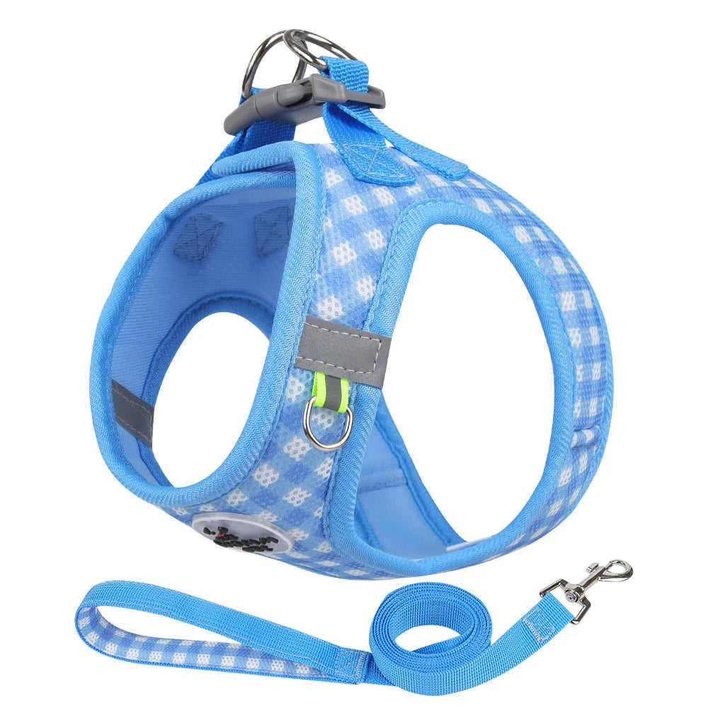 Beautiful Harness Small Medium-Sized Dog Cat Reflective Breathable