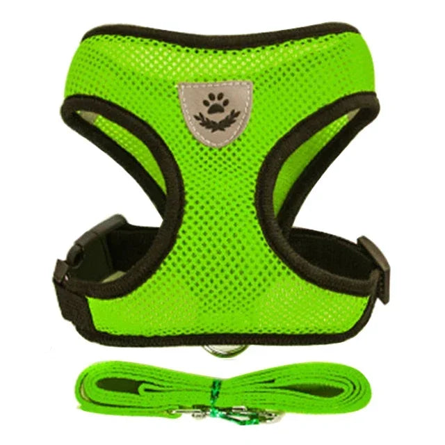 Cat Harness Vest Walking Lead Leash For Puppy Dogs Collar Polyester Adjustable Mesh Dog Harness