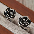 Retro Trend Geometric Flower Drop Earrings