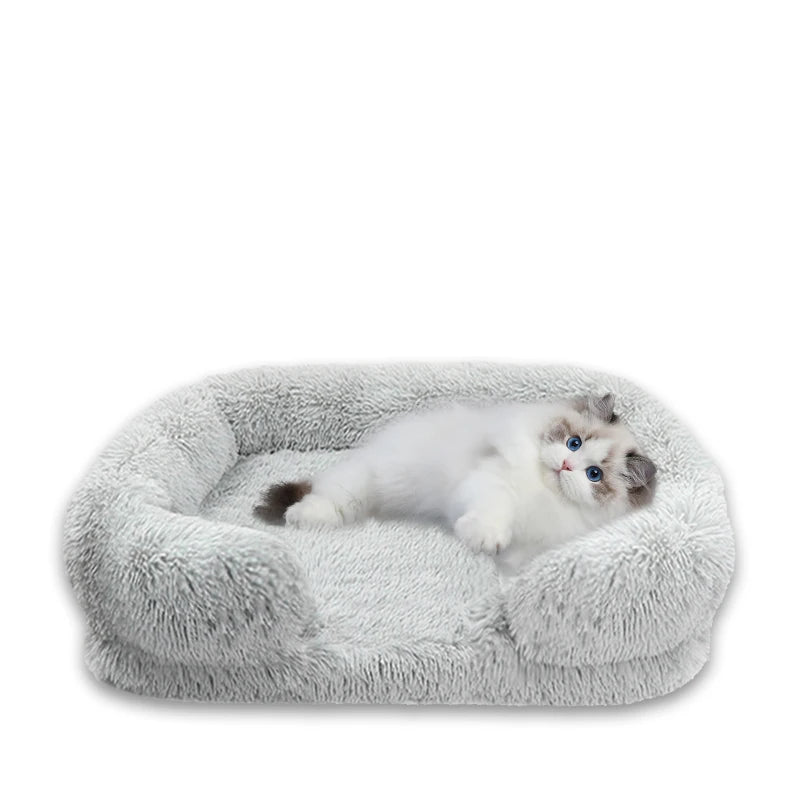 Thickened orthopedic dog bed for large dogs easy to remove and wash plush cover