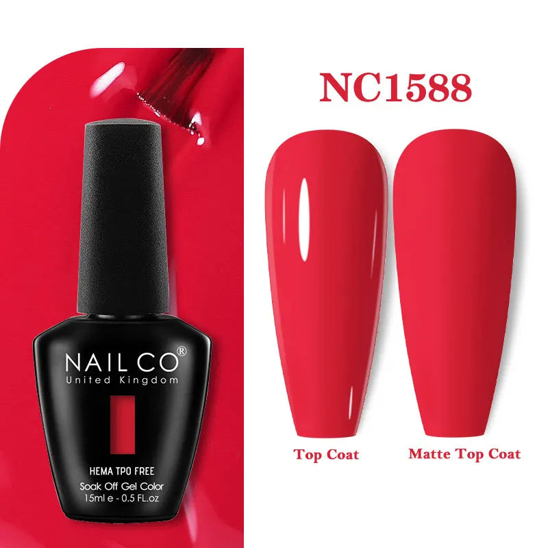 15ml TPO-Free Nail Gel Polish Semi Permanent Nails Art Manicure Design Hybrid Remover Gel Top Coat Ongle Gel UV
