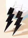 Shiny Glitter Lightning Bolt Shape Earrings For Women