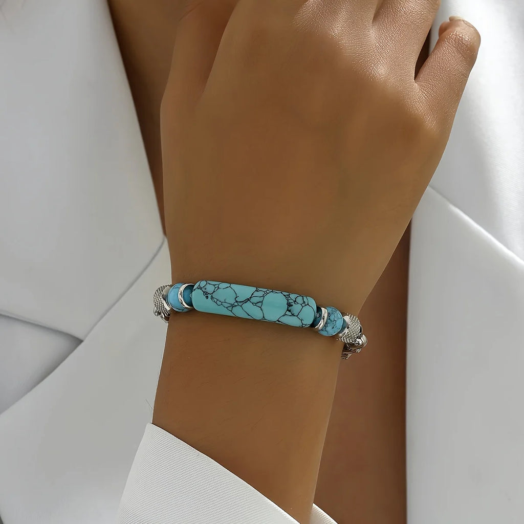 Personalized Delicate Light Luxury European American Style Stainless Steel Women Bracelet