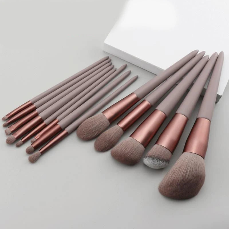 13 PCS Makeup Brushes Set Eye Shadow Foundation Women Cosmetic Brush Eyeshadow Blush Beauty Soft Make Up Tools