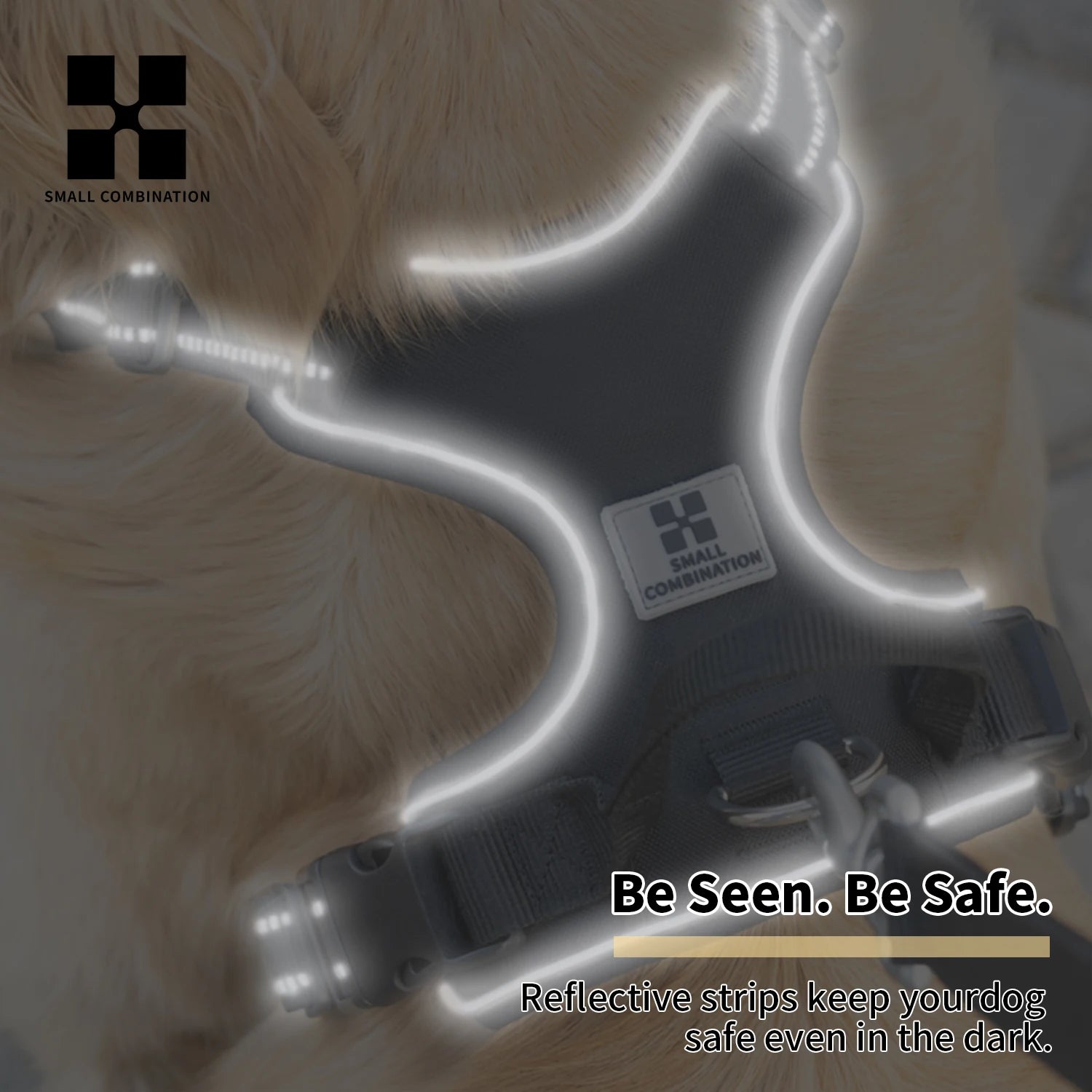 Dog Harness No Pull Reflective Pet Dog Chest Harness Adjustable for Small Medium Large Dogs