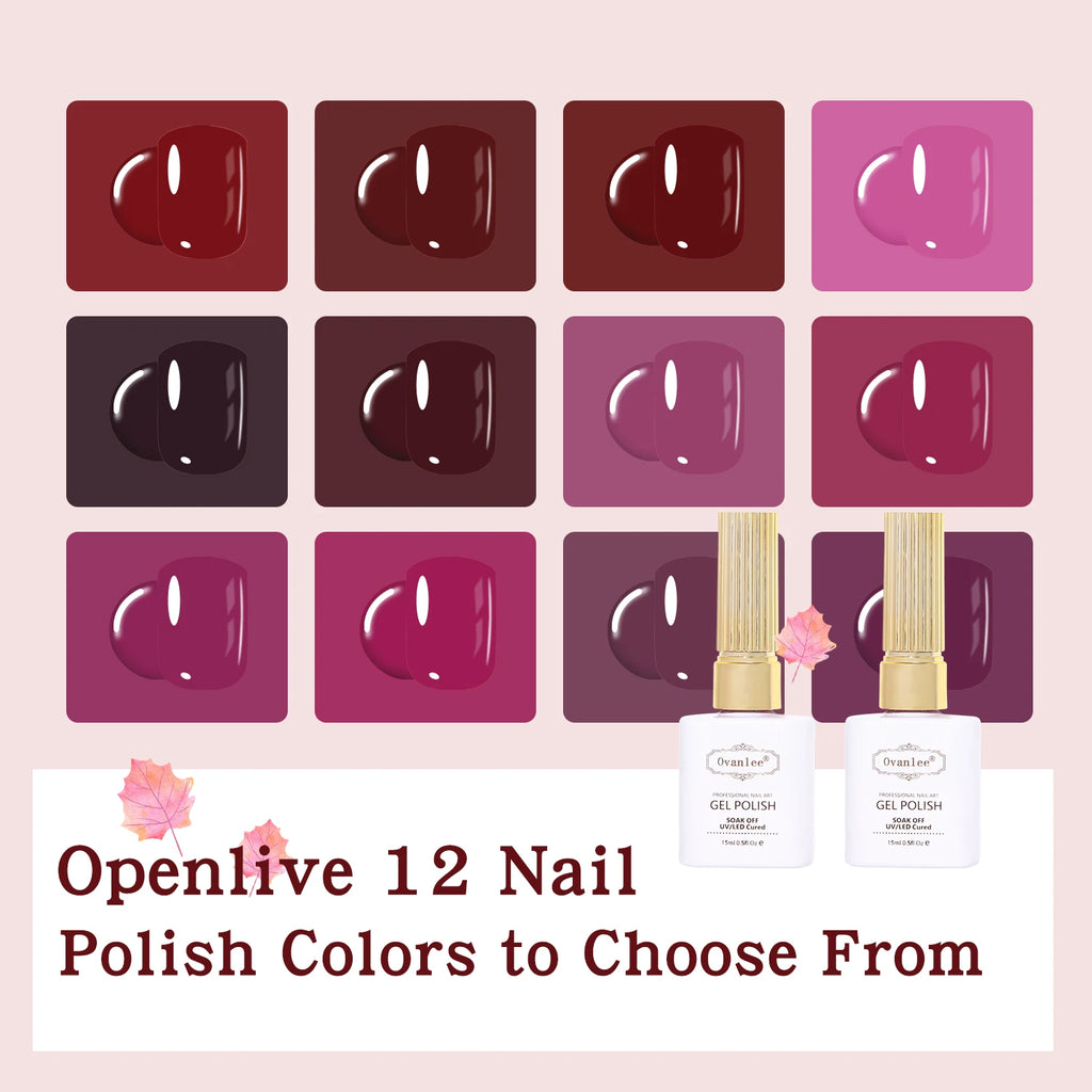 12 pcs 15ml  plant extraction Odorless Fast-Drying Nail Polish,Long Lasting, Suitable For Daily Nail Decoration