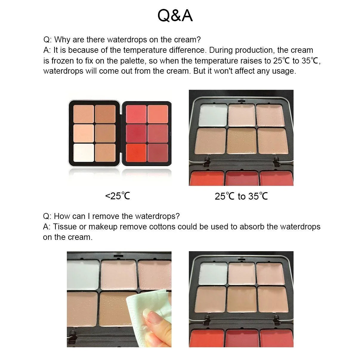 Cream Blush Contour Concealer Palette, 12 Shades