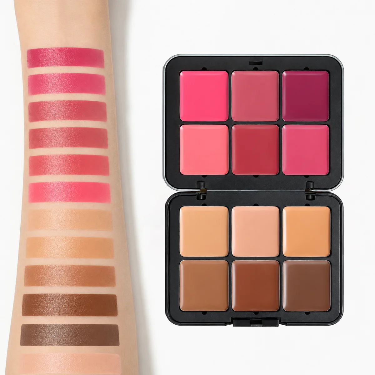Cream Blush Contour Concealer Palette, 12 Shades