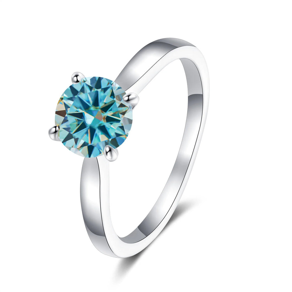 Gorgeous Moissanite Ring in S925 Sterling Silver High Quality Ring