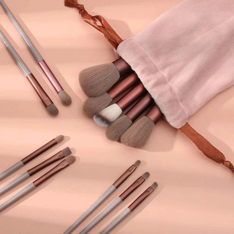 13 PCS Makeup Brushes Set Eye Shadow Foundation Women Cosmetic Brush Eyeshadow Blush Beauty Soft Make Up Tools