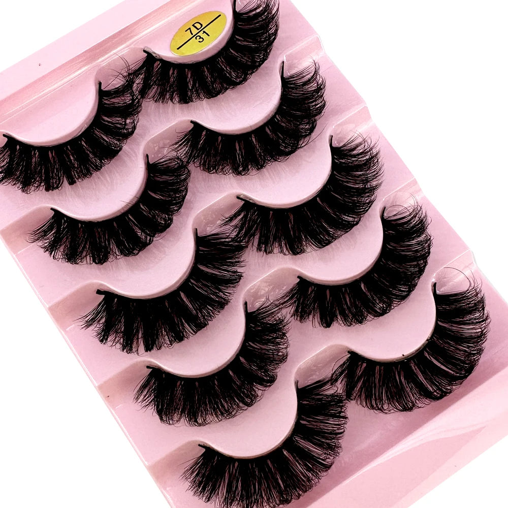 New 10 Pairs(2box） Cat eyelashes Fluffy False Eyelashes Naturally Soft & Thick
