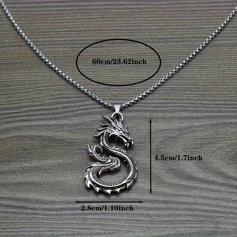 Creative dragon pendant necklace