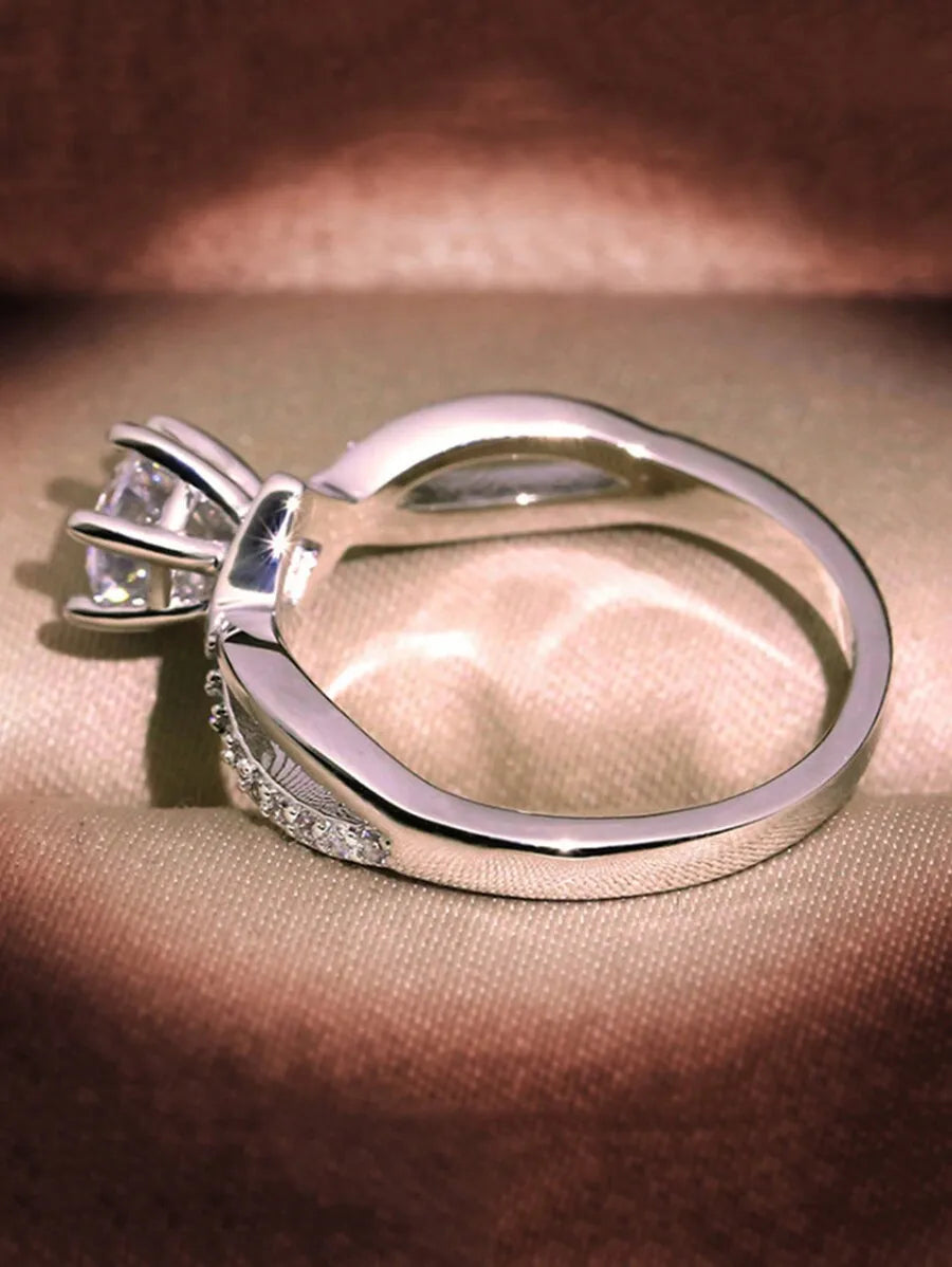 Exquisite Silver plated Rhinestone  Ring For Women