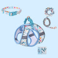 Small Dog Harness Leash Set Cute Traction Bracelet Medium Cat Collar Vest Harness Adjustable