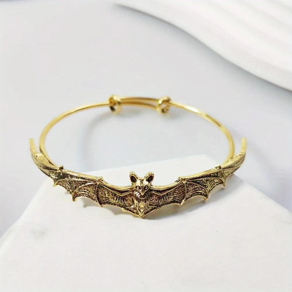 Vintage Statement Halloween Bat Shape Fashion Bracelet