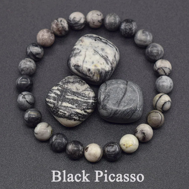 New Amethust Bracelet Made of Real Natural Stone Beads Bracelet