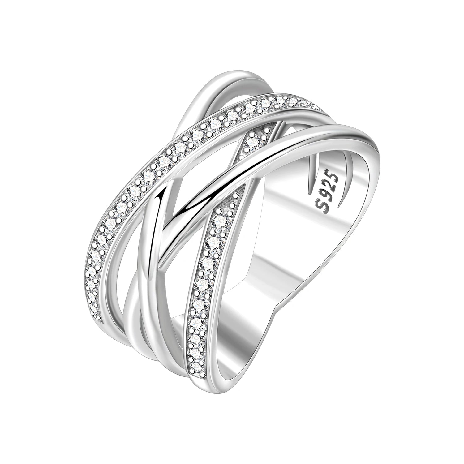 Elegant S925 Sterling Silver Vintage Pattern Closed Ring For Women