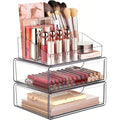 Clear Makeup Organizer With Drawers, Cosmetic Storage Display For Dresser, Countertop, And Bathroom