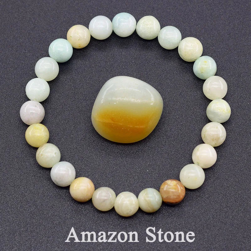 New Amethust Bracelet Made of Real Natural Stone Beads Bracelet