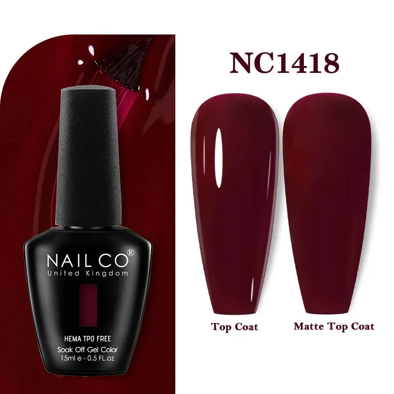 15ml TPO-Free Nail Gel Polish Semi Permanent Nails Art Manicure Design Hybrid Remover Gel Top Coat Ongle Gel UV