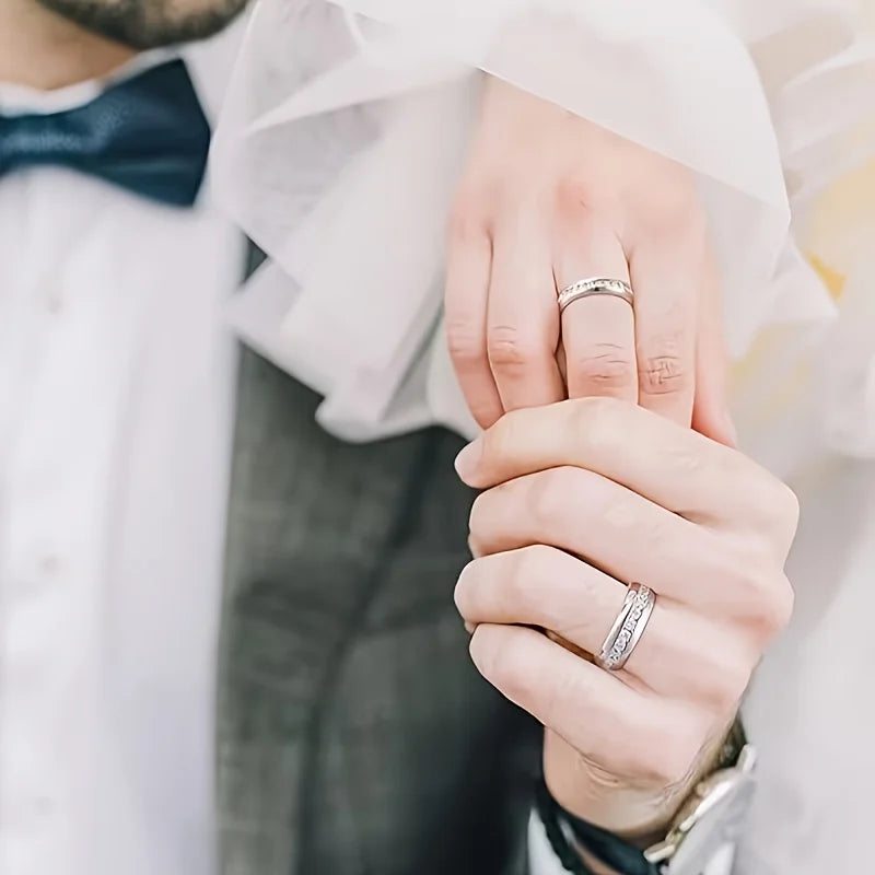 An Elegant 6mm Wide  Ring Suitable for Both Men and Women, Finely Polished and Durable, Suitable for Daily Wear