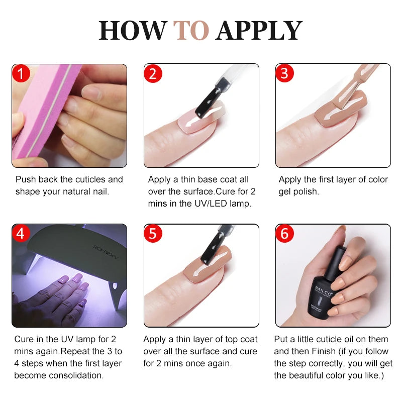 15ml TPO-Free Nail Gel Polish Semi Permanent Nails Art Manicure Design Hybrid Remover Gel Top Coat Ongle Gel UV
