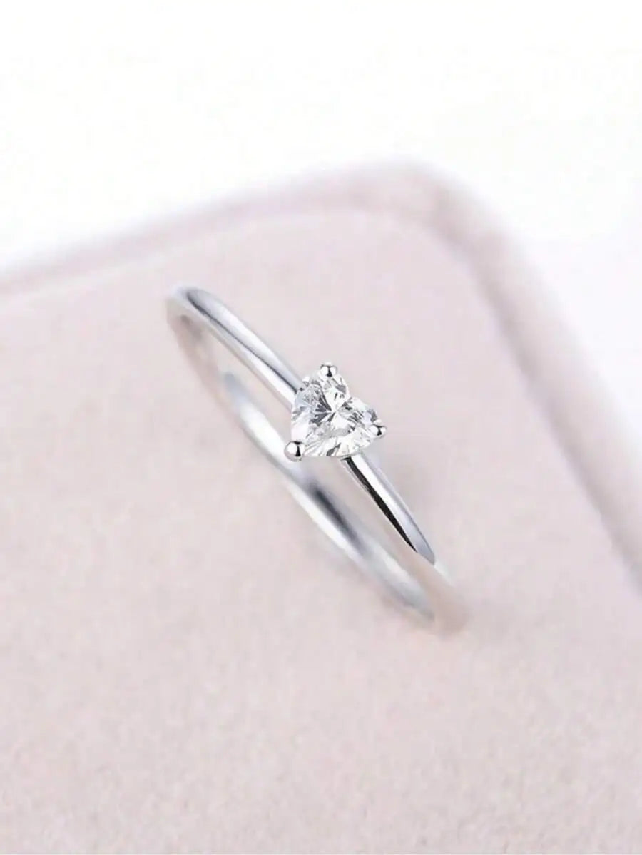 Elegant Romantic Heart Shape Ring For Women