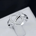 High Quality 925 Sterling Silver Fine Dolphins Heart Rings For Women