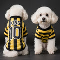 Dog Shirt Breathable Pet Sports Uniform Striped King 10