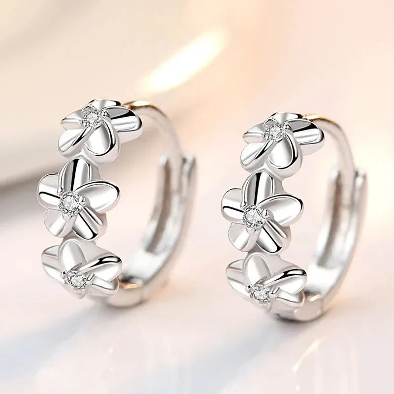 Top Sale 925 Sterling Silver Needle Earrings for Women's High Quality Jewelry
