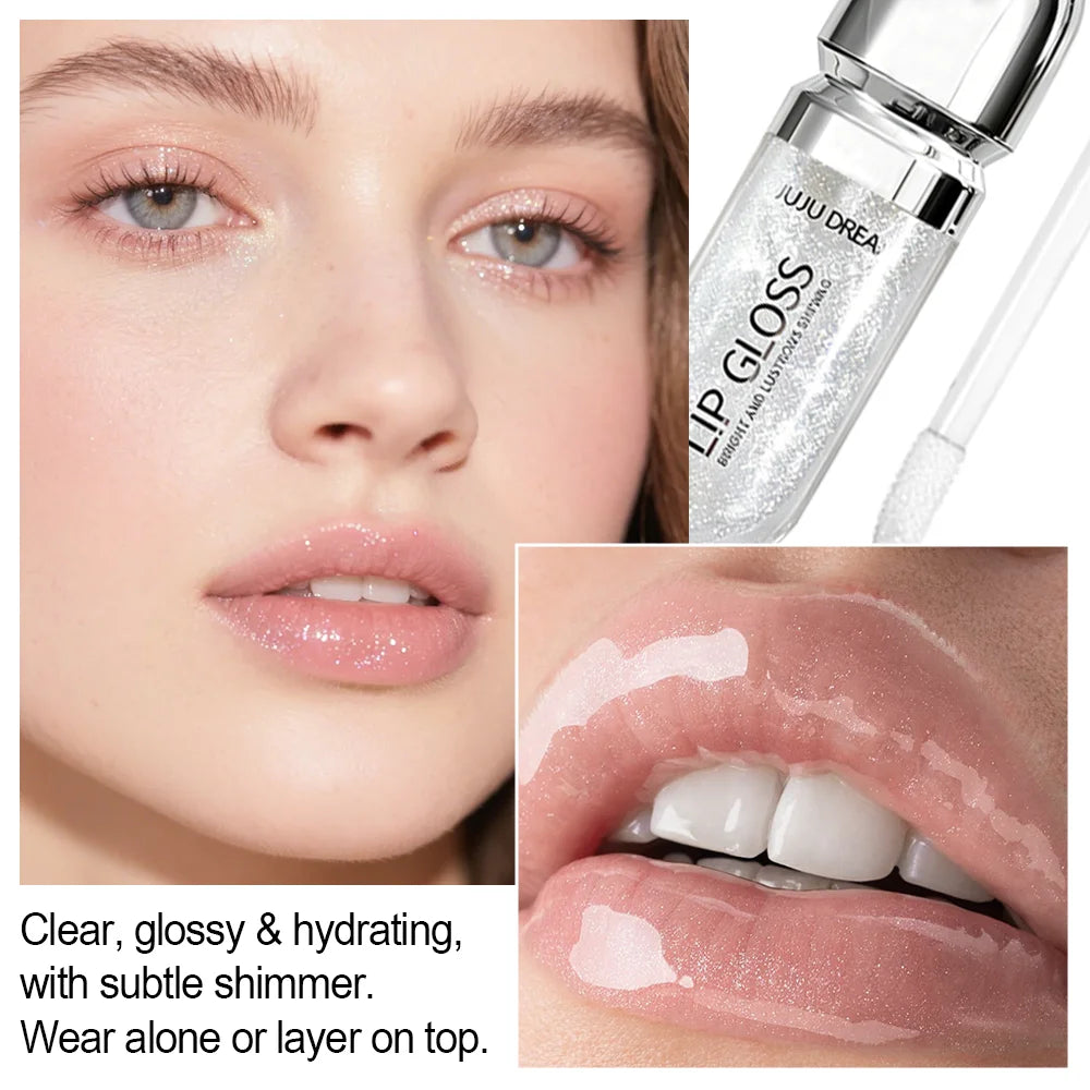 Shimmer Lip Gloss, Bright &  Shining Non-Sticky Lip Tint